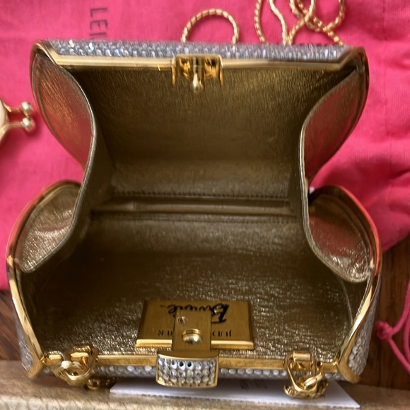 JUDITH LEIBER EXTREMELY RARE ICONIC EVENING BAG , COMPACT, COIN PURSE , MIRROR, - Picture 9 of 13